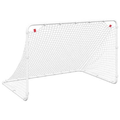 Fußballtor Weiß 122 x 81 x 81 cm Stahl
