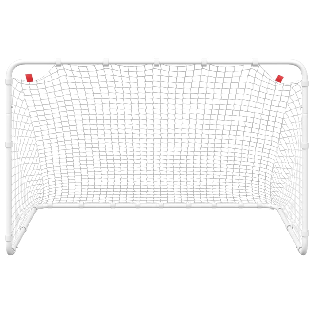 Fußballtor Weiß 122 x 81 x 81 cm Stahl