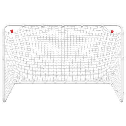 Fußballtor Weiß 122 x 81 x 81 cm Stahl