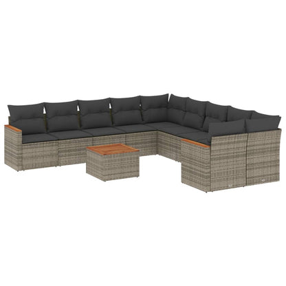 Patio Sofa Set 10-Sitzer Grey