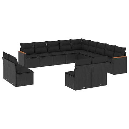 Patio Sofa Set Black