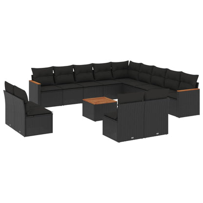 Patio Sofa Set Black