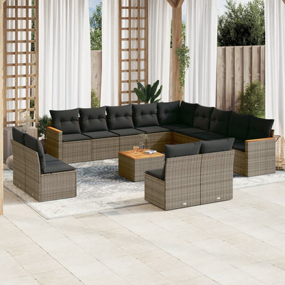 Patio Sofa Set 13-Sitzer Grey