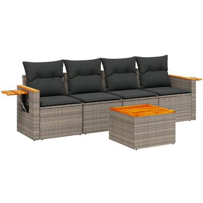 Patio Sofa Set 4-Sitzer Grey
