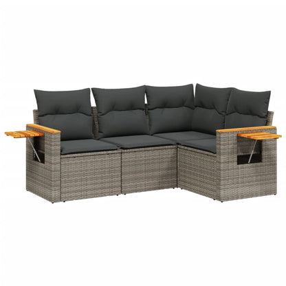 Patio Sofa Set 4-Sitzer Grey