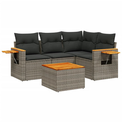 Patio Sofa Set 5-Sitzer Grey