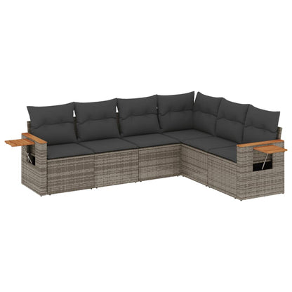 Patio Sofa Set 6-Sitzer Grey