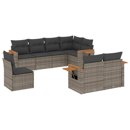 Patio Sofa Set 8-Sitzer Grey