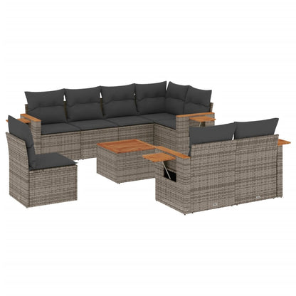 Patio Sofa Set 9-Sitzer Grey