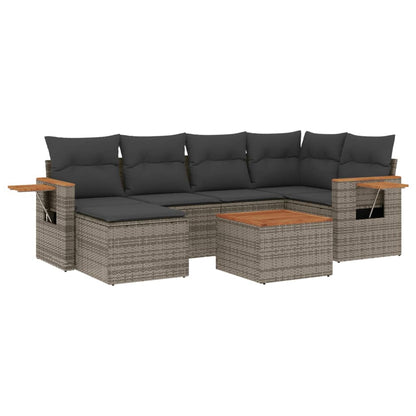 Patio Sofa Set 6-Sitzer Grey