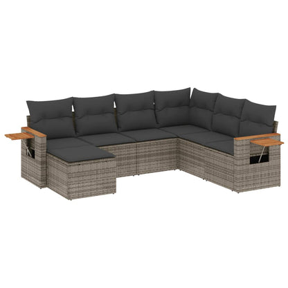 Patio Sofa Set 7-Sitzer Grey