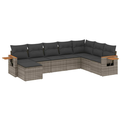 Patio Sofa Set 8-Sitzer Grey
