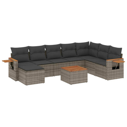 Patio Sofa Set 9-Sitzer Grey
