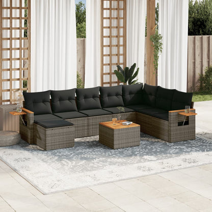 Patio Sofa Set 9-Sitzer Grey