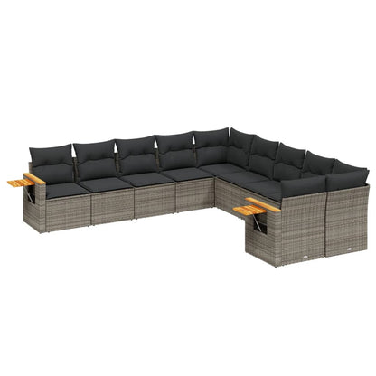 Patio Sofa Set 10-Sitzer Grey