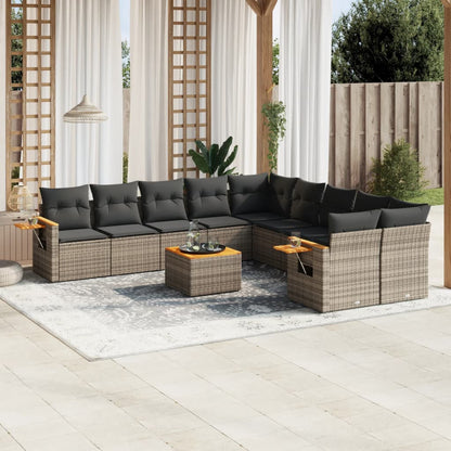 Patio Sofa Set 10-Sitzer Grey