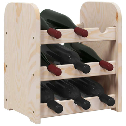 Weinregal 33x25x37 cm Massivholz Kiefer