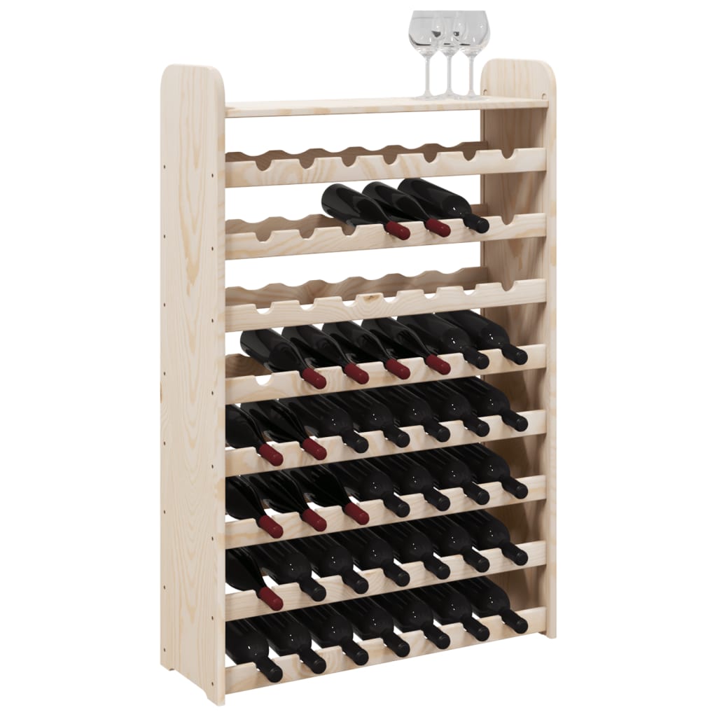 Casier à vin avec plateau supérieur 72,5x25x111,5 cm en bois de pin massif