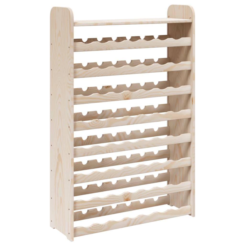 Casier à vin avec plateau supérieur 72,5x25x111,5 cm en bois de pin massif