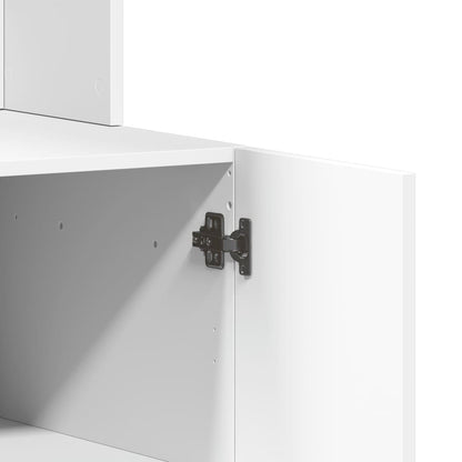 Küchenschrank Weiß 95x50x180 cm Holzwerkstoff