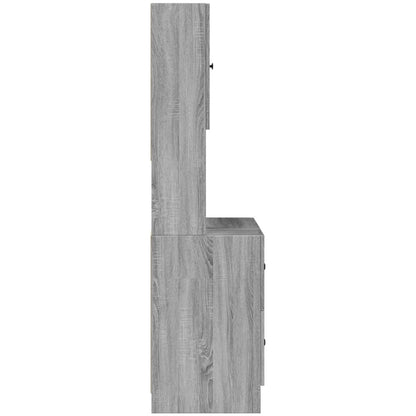 Küchenschrank Grau Sonoma 95x50x180 cm Holzwerkstoff