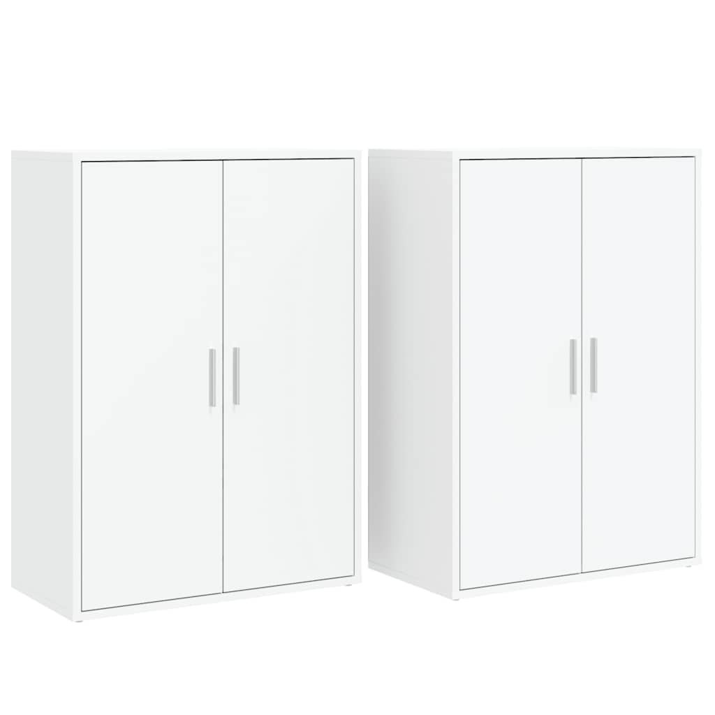 Sideboards 2 Stk. Weiß 60x31x84 cm Holzwerkstoff