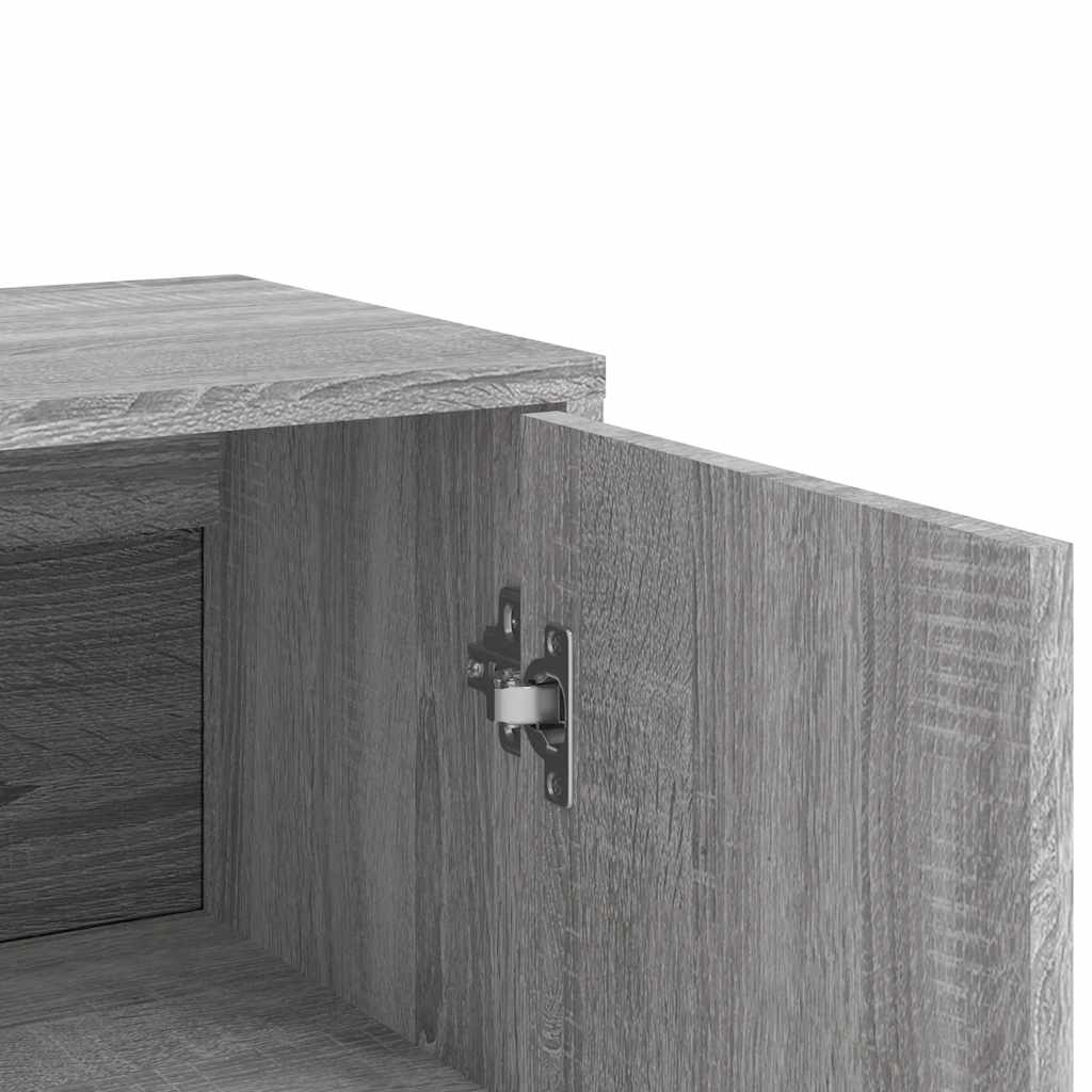 Sideboards 2 Stk. Grau Sonoma 60x31x84 cm Holzwerkstoff