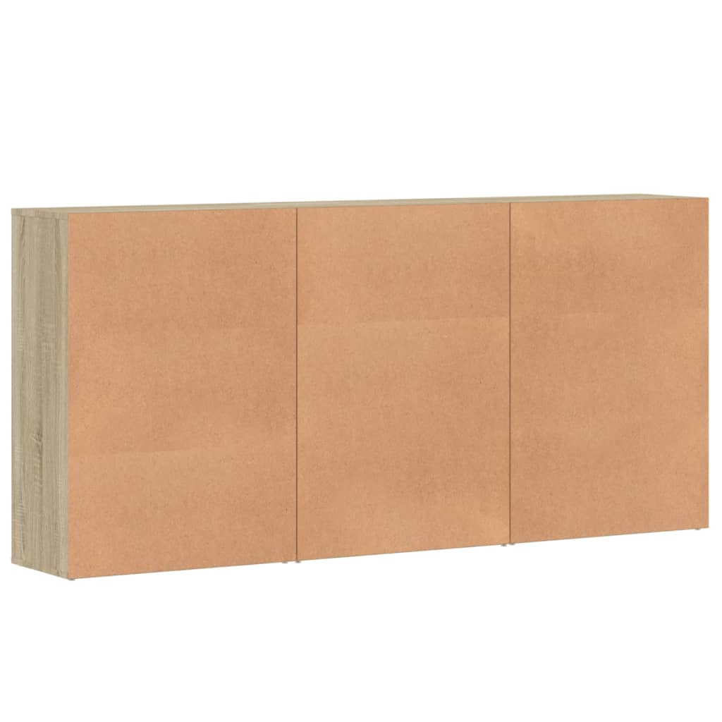 Sideboards 3 Stk. Sonoma-Eiche 60x31x84 cm Holzwerkstoff