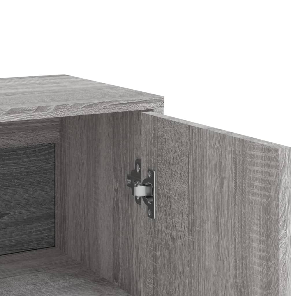Sideboards 3 Stk. Grau Sonoma 60x31x84 cm Holzwerkstoff