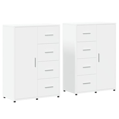 Sideboards 2 Stk. Weiß 60x31x84 cm Holzwerkstoff