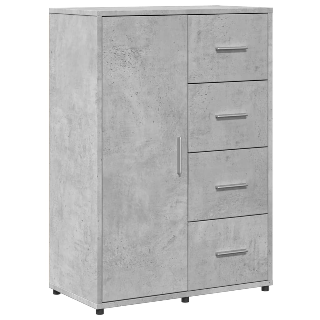 Sideboards 2 Stk. Betongrau 60x31x84 cm Holzwerkstoff