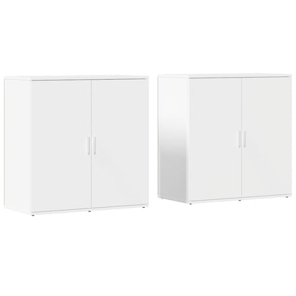 Sideboards 2 Stk. Weiß 79x38x80 cm Holzwerkstoff