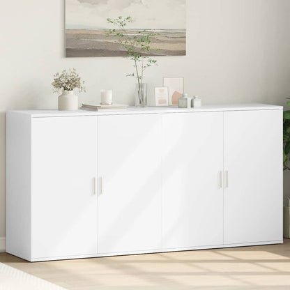 Sideboards 2 Stk. Weiß 79x38x80 cm Holzwerkstoff