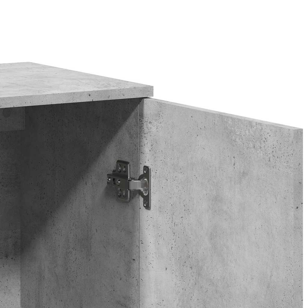 Sideboards 2 Stk. Betongrau 79x38x80 cm Holzwerkstoff