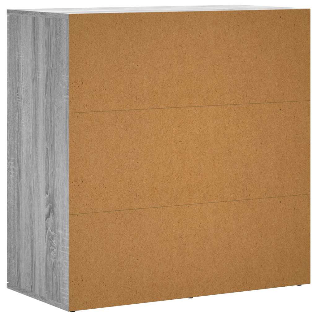 Sideboards 2 Stk. Grau Sonoma 79x38x80 cm Holzwerkstoff