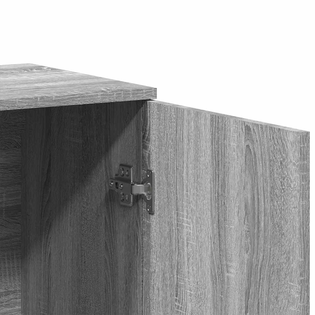 Sideboards 2 Stk. Grau Sonoma 79x38x80 cm Holzwerkstoff