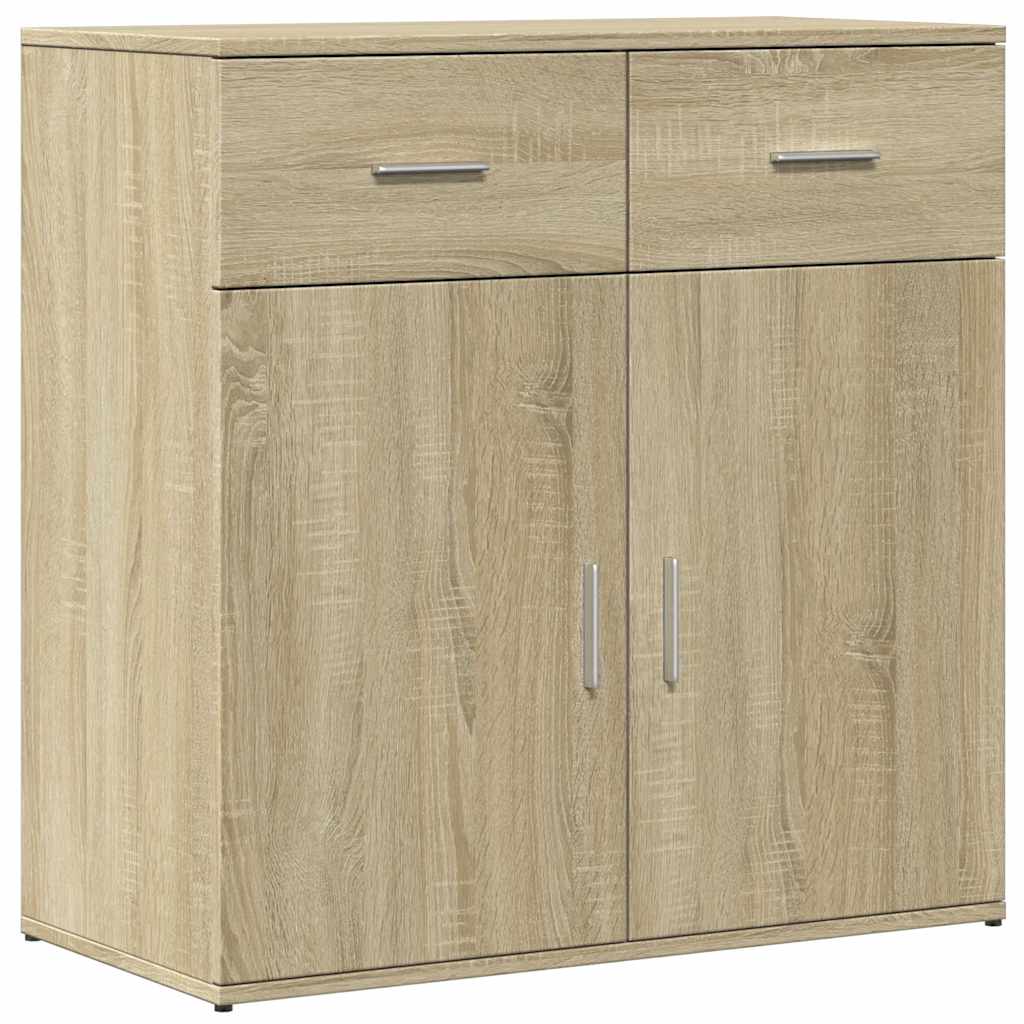 Sideboards 2 Stk. Sonoma-Eiche 79x38x80 cm Holzwerkstoff