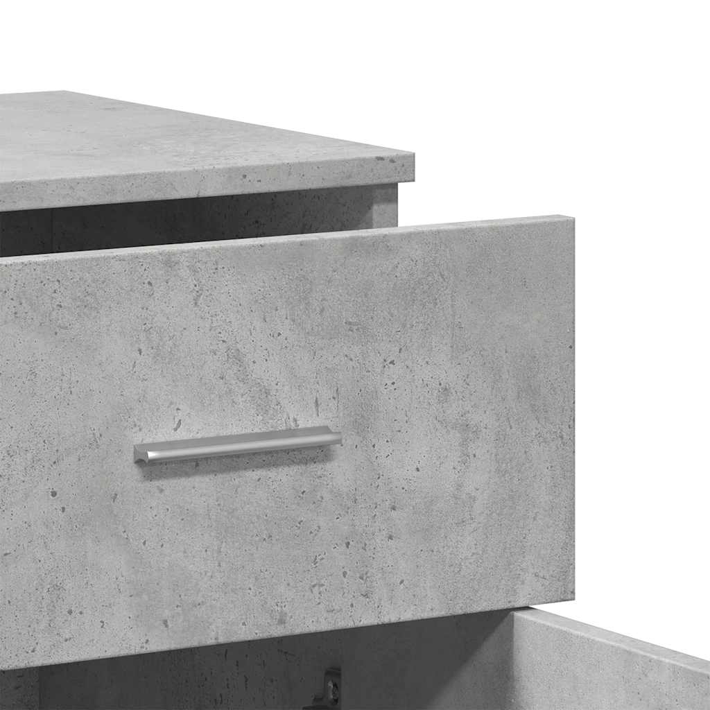 Sideboards 2 Stk. Betongrau 79x38x80 cm Holzwerkstoff