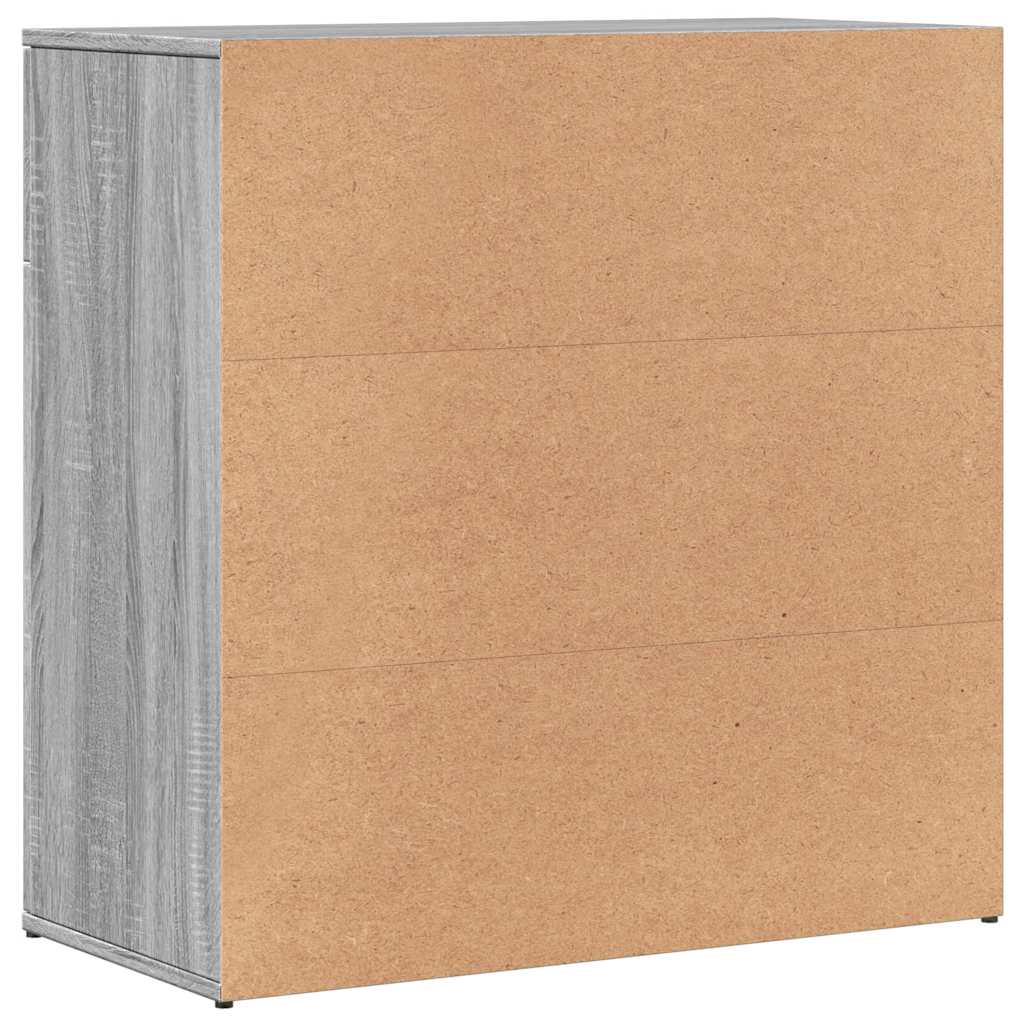 Sideboards 2 Stk. Grau Sonoma 79x38x80 cm Holzwerkstoff