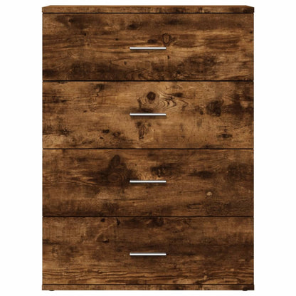 Sideboards 2 Stk. Räuchereiche 60x39x80 cm Holzwerkstoff