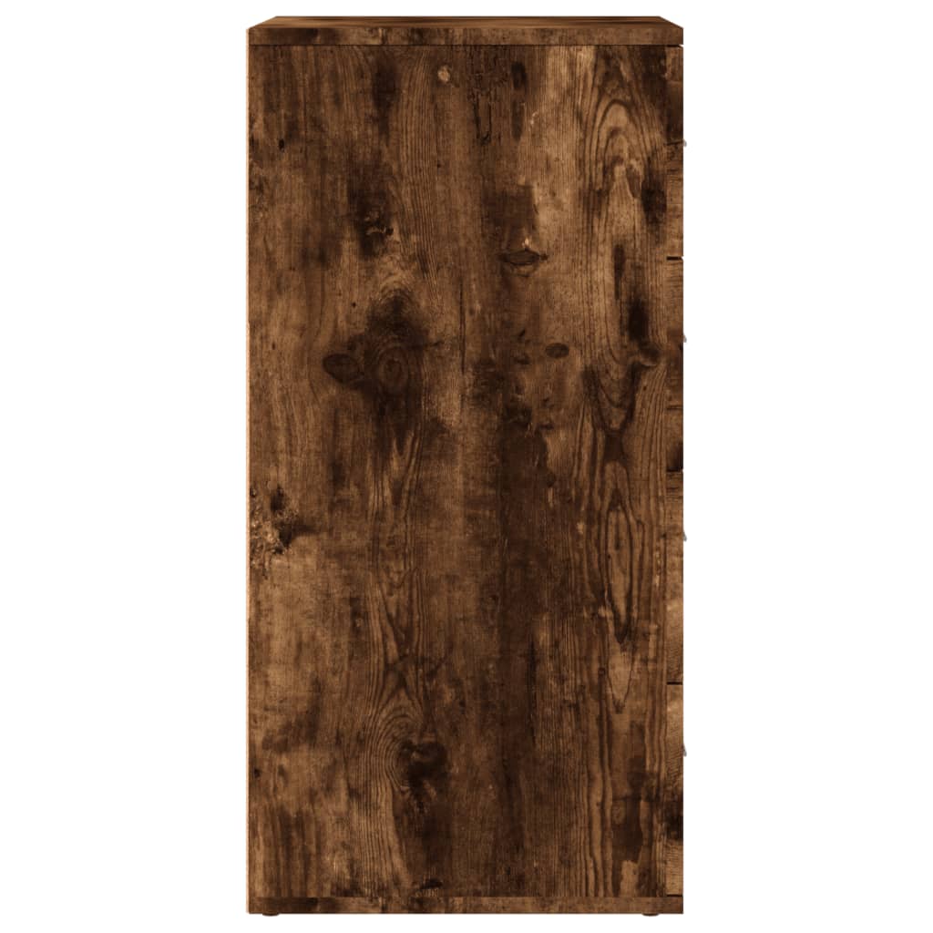 Sideboards 2 Stk. Räuchereiche 60x39x80 cm Holzwerkstoff