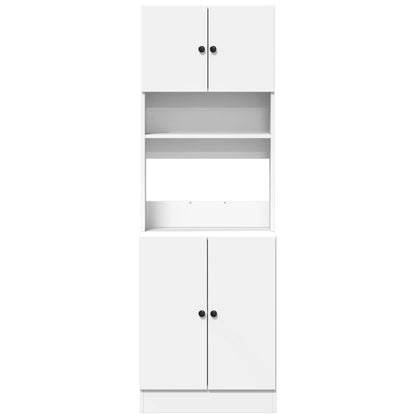 Küchenschrank Weiß 60x50x180 cm Holzwerkstoff