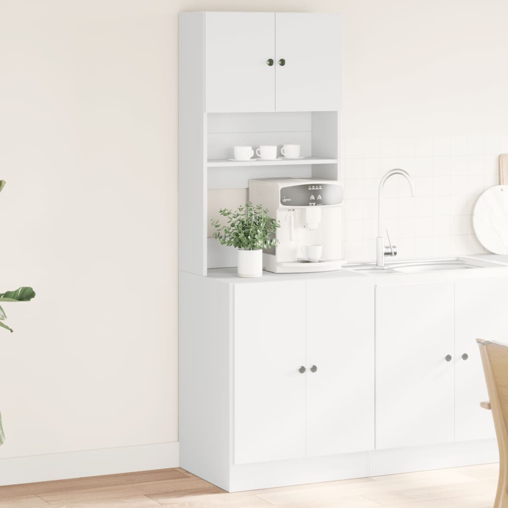 Küchenschrank Weiß 60x50x180 cm Holzwerkstoff