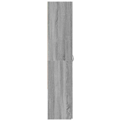 Aktenschrank Grau Sonoma 60x32x153 cm Holzwerkstoff