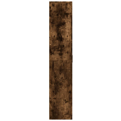 Highboard Räuchereiche 80x35x180 cm Holzwerkstoff