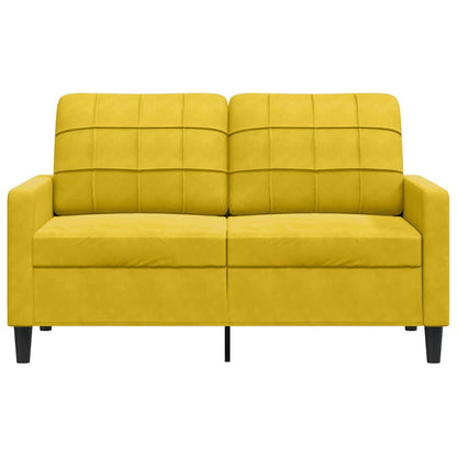 2-Sitzer-Sofa Gelb 120 cm Samt