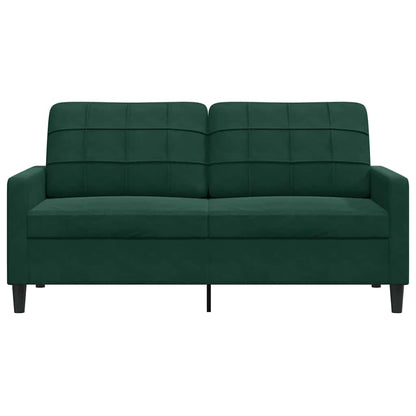 2-Sitzer-Sofa Dunkelgrün 140 cm Samt