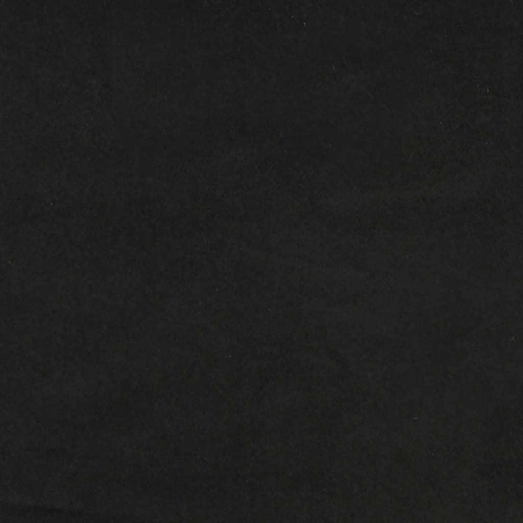 3-Sitzer-Sofa mit Hocker Schwarz 210 cm Samt