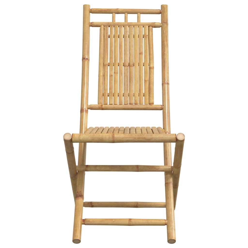 Klappstühle, 4 Stück, 46 x 66 x 99 cm, Bambus