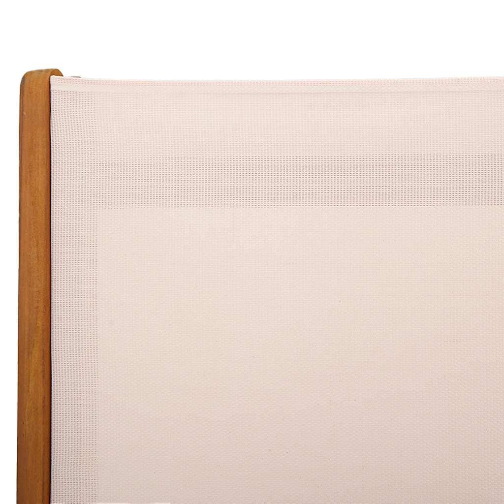 Klappstühle, 4 Stück, Massivholz Akazie und Textilene